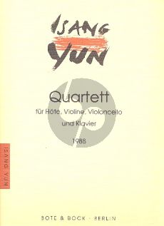 Yun Quartett Flöte-Violine-Violoncello und Klavier (Part./Stimmen)