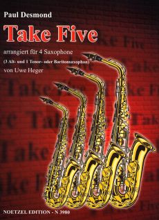 Desmond Take Five 4 Sax. (AAAT/AAAB) (Part./Stimmen) (Uwe Heger)