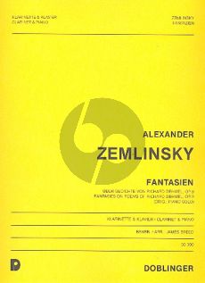 Zemlinsky Fantasien uber Gedichte Dehmel Op.9 Klarinette und Klavier (arr. James Breed)