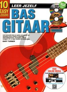 Turner Leer jezelf Basgitaar (Boek-CD-DVD) (10 Easy Lessons)