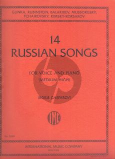 14 Russian Songs Medium High Voice (Russian with English Translations) (Boris Gasparov)