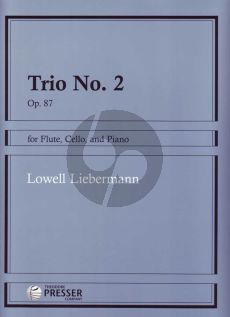 Liebermann Trio No.2 Op.87 Flute-Cello and Piano (Score/Parts) (grade 9)