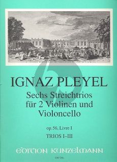 Pleyel 6 Trios Op.56 (No.1-3) 2 Violinen-Violoncello (Stimmen)