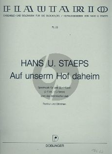 Staeps Auf unserm Hof daheim 3 Blockfloten (AAT) (Part./Stimmen)