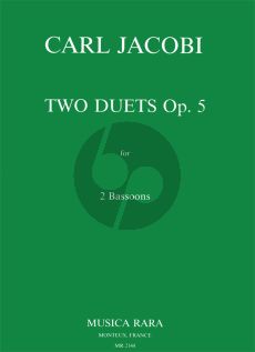 Jacobi 2 Duets Op.5 2 Bassoons (Parts) (William Waterhouse)