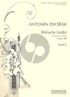 Dvorak Biblical Songs Vol.2 for Low Voice and Piano (German-French-Engl.-Czech)