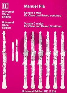 Pla Sonate c-moll Oboe-Bc