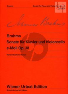 Brahms Sonate e-moll Op. 38 Violoncello und Klavier (Hans Christian Müller)