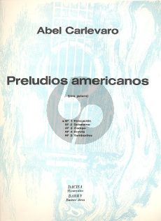 Carlevaro Preludios Americanos No.1 Evocation Guitarra