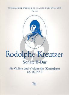 Kreutzer Sonate B-dur Op.16 Nr.3 Violine-Violoncello(Bass)