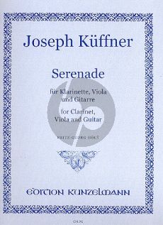 Kuffner Serenade Klarinette-Viola-Gitarre (Fritz Georg Höly)