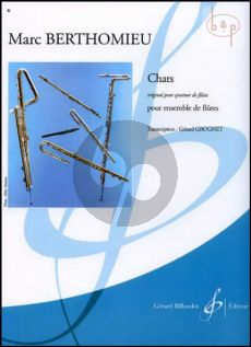 Chats (Ensemble de Flutes) (Partition/Parties)