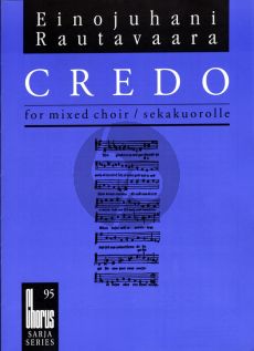 Rautavaaro Credo SATB Chorpartitur (Lateinisch)