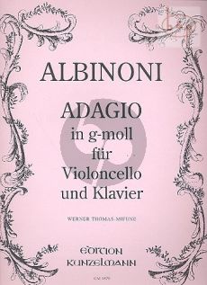 Adagio g-Moll Violoncello-Klavier