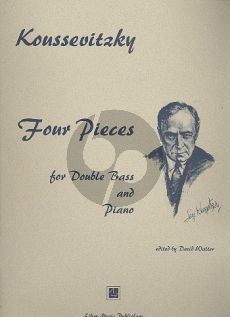 Koussevitzky 4 Pieces Op.1 Double Bass (Orchestra Tuning-Piano)