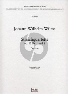 Wilms Streichquartette Op.25 No.1-2 Partitur