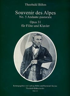 Boehm Souvenir des Alpes Op. 31 No. 5 Andante Pastorale for Flute and Piano (Raymond Meylan)