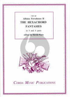 Ferrabosco The Hexachord Fantasies for 4 or 5 Viols (Score/Parts) (edited by David Pinto) Nabestellen