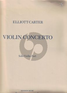 Carter Concerto for Violin and Orchestra Violin solopart