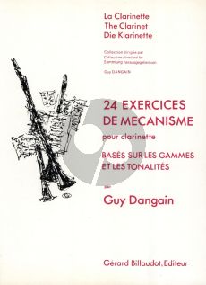 Dangain 24 Etudes de Mecanisme pour Clarinette