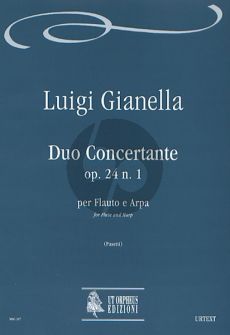 Gianella Duo Concertante Op. 24 No. 1 Flute and Harp (Score/Parts) (Anna Pasetti)