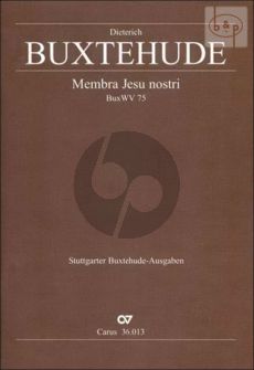 Membra Jesu Nostri BuxWV 75 SSATB-Str.-Bc Vocal Score