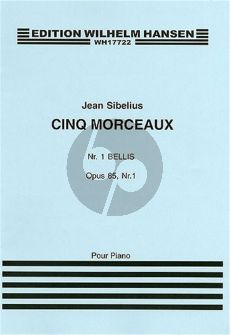Sibelius 5 Pieces Op.85 No.1 Bellis for Piano Solo