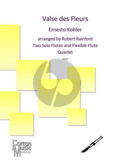 Kohler Valse des fleurs for 2 Flutes and Flexible Flute Quartet (Score/Parts) (arranged by Robert Rainford)