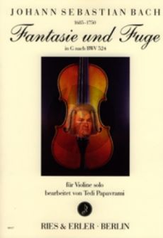 Bach Fantasie und Fuge in G nach BWV 542 für Violine solo