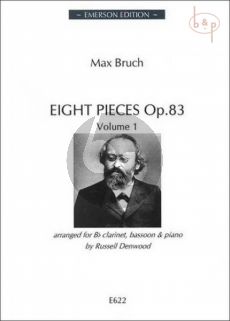 8 Pieces Op.83 Vol.1 (Clar.[Bb]-Bassoon-Piano)