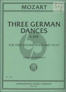 3 German Dances KV 605 (2 Vi.-Va.-Cello)