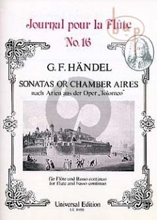 Sonatas op Chamber Aires from the Opera Tolomeo