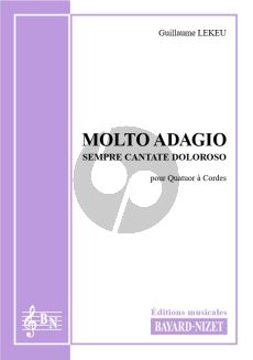 Lekeu Molto Adagio Sempre Cantate Doloroso for String Quartet Score and Parts