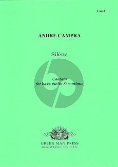 Campra Silene Bass Voice-2 Violins-Bc (Score/Parts)