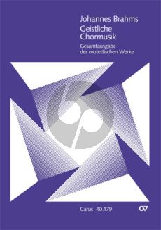 Brahms Geistliche Chormusik (kartoniert) (Günter Graulich)