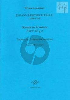 Sonata g-minor FWV N:g2 (2 Oboes[Vi.]-Bc)