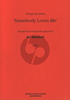 Gershwin Somebody Loves Me (AATB or SATB) Score/Parts (arr. Art Marshall)