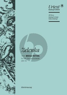 Zelenka Missa votiva in e-minor ZWV 18 Soli-Choir-Orch. Vocal Score