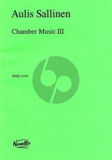 Sallinen Chamber Music III Op. 58 Violoncello and String Orchestra (Study Score)