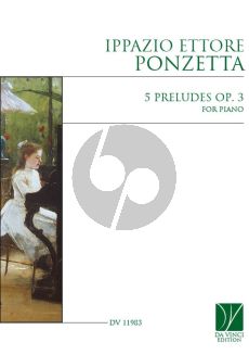 Ponzetta 5 Preludes Op. 3 for Piano solo