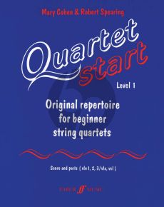 Cohen-Spearing Quartet-Start Level 1 Score-Parts (Original Repertoire for Beginner String Quartets) (grade 2 +)