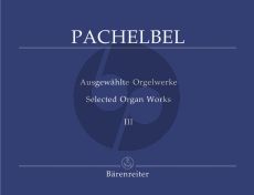 Pachelbel Ausgewahlte Orgelwerke Vol.3 Zweiter Teil der Choralvorspiele (Herausgegeben von Karl Matthaei)