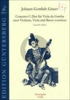 Concerto C-major (VW A:XIII:2) (Viola da Gamba- 2 Violins-Viola-Bc) (Score/Parts)