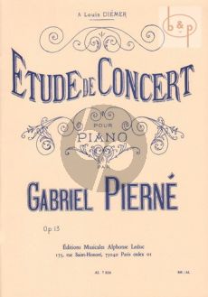 Etude de concert Op.13 Piano seule