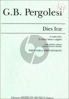 Dies Irae (Voice- 2 Vi.-Basso-Organ)