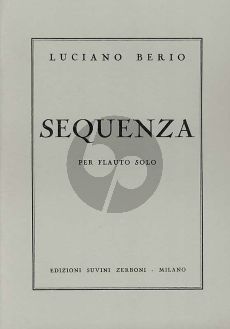 Berio Sequenza Flute solo (1958) (Zerboni)