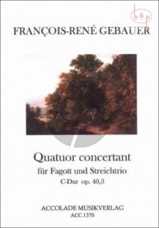 Quatuor Concertant C-major Op.40 No.3 (Bassoon-Vi.-Va.-Vc.)