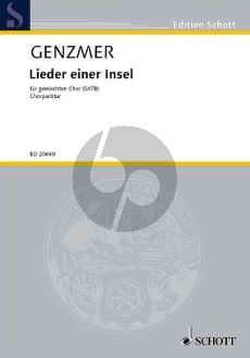 Genzmer Lieder einer Insel GeWV 46 SATB (2003)