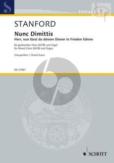 Nunc Dimittis Op.115 Lord, now lettest thou thy servant part in peace (SATB-Organ) (Choral Score)