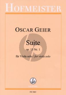 Geier Suite Op.15 No.1 Viola solo